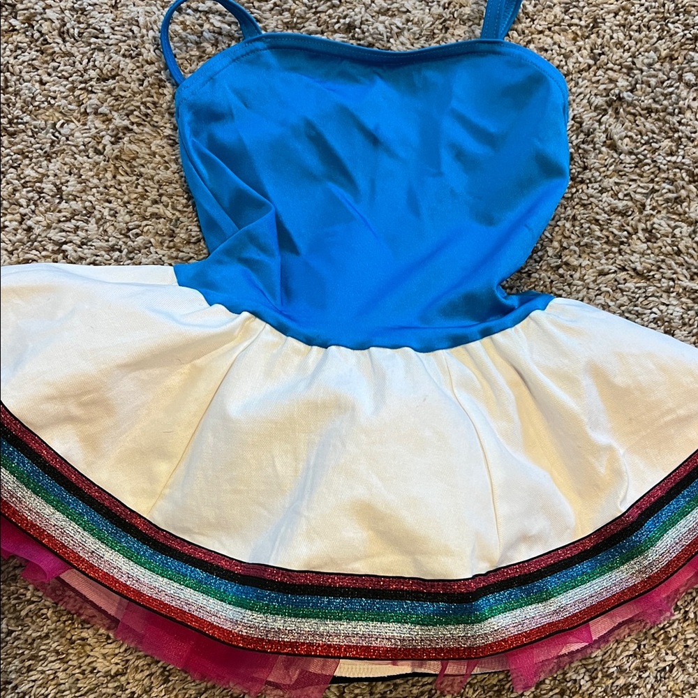 Pink and Blue Kids Dance Costume - Picture 5 of 6